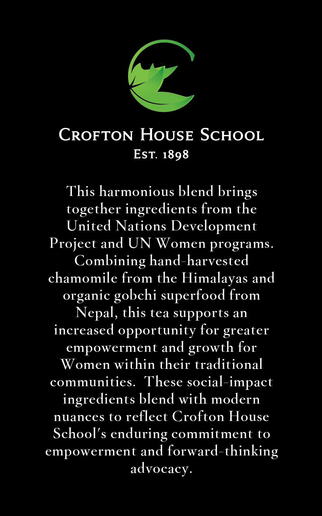 CROFTON HOUSE 125th Anniversary Tea Blend